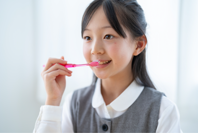歯みがきの様子